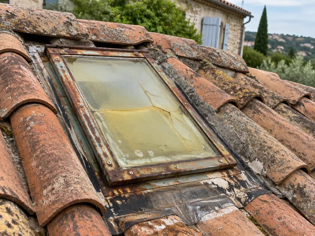 Avant travaux : Fenêtre de toit (Velux) – chantier dans le Gard
