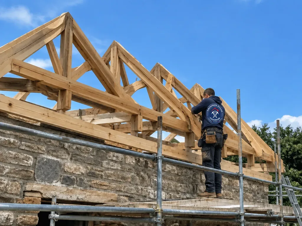 Charpente traditionnelle neuve – Uzès – travaux réalisés par Mathurin Dylan Couvreur