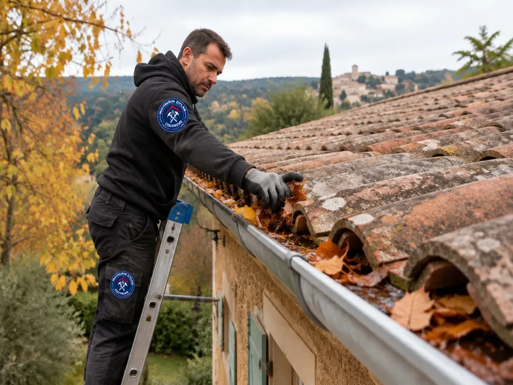 Nettoyage des gouttières – Nîmes – travaux réalisés par Mathurin Dylan Couvreur